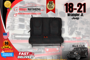 2018-2021 Factory Oem Used Jeep Wrangler JL Rear Seat Black Cloth Black