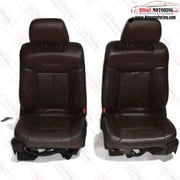 2009- 2014 Factory Oem Ford F150 Platinum Left & Right Front Seat Brown