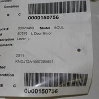 2010 2011 Kia Soul Left Driver Side View Lever Mirror