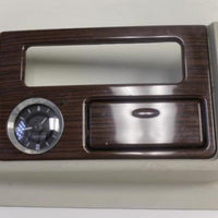 2003-2006 Cadillac Escalade Center Console Woodgrain Upper Trim Bezel W/ Clock - BIGGSMOTORING.COM