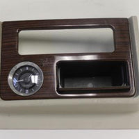 2003-2006 Cadillac Escalade Center Console Woodgrain Upper Trim Bezel W/ Clock - BIGGSMOTORING.COM