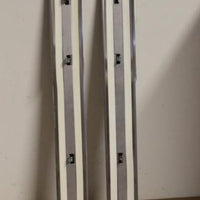 2007-2013 Gm Door Sill Plates Brushed Stainless Steel Front W/ Logo