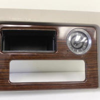 2003-2006 Cadillac Escalade Center Console Woodgrain Upper Trim Bezel W/ Clock - BIGGSMOTORING.COM