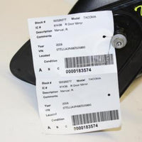 2005-2011 TOYOTA TACOMA RIGHT PASSENGER MANUAL SIDEVIEW MIRROR - BIGGSMOTORING.COM