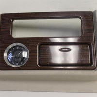 2003-2006 Cadillac Escalade Center Console Woodgrain Upper Trim Bezel W/ Clock - BIGGSMOTORING.COM