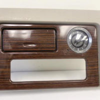 2003-2006 Cadillac Escalade Center Console Woodgrain Upper Trim Bezel W/ Clock - BIGGSMOTORING.COM
