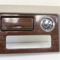 2003-2006 Cadillac Escalade Center Console Woodgrain Upper Trim Bezel W/ Clock - BIGGSMOTORING.COM