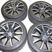 12-15 Gtr R35 Oem 20" Rays Wheels & Dunlop Tires Runflat Very Good Set Nice 12K - BIGGSMOTORING.COM