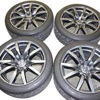 12-15 Gtr R35 Oem 20" Rays Wheels & Dunlop Tires Runflat Very Good Set Nice 12K - BIGGSMOTORING.COM