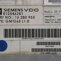 2004-2007 CADILLAC CTS STEREO RADIO CD PLAYER 15280955 - BIGGSMOTORING.COM