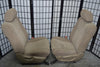 2007-2013 Toyota Tundra 40/20/40 Front Seats W/ Airbag Manual Tan Cloth Jumpseat