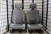 2009-2014 Ford F150 Grey Cloth  Front Seats With Side Bags Driver Power Pass Man