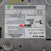 2003-2005 Bmw 3 Series E46 330Xi Radio Business Cd Player 65.12-6 943 429 - BIGGSMOTORING.COM