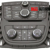 2012-2017 Buick Verano Climate Control Radio Face Panel 22945172