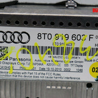 2005-2011 Audi Q5 A6 A4 Navigation Display Screen 8T0 919 603 F - BIGGSMOTORING.COM