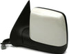 2003-2005 Lincoln Aviator Driver Left Side Power Door Mirror White - BIGGSMOTORING.COM