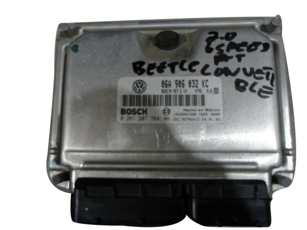 03-05 Vw Beetle Convertible 2.0 Engine Computer Ecu Ecm Unit 06A 906 032 Kc - BIGGSMOTORING.COM
