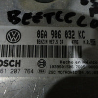 03-05 Vw Beetle Convertible 2.0 Engine Computer Ecu Ecm Unit 06A 906 032 Kc - BIGGSMOTORING.COM