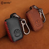 KEYYOU For Toyota Prius Land Cruiser Avalon Prado Leather Car Key Keychain Covers Key Case Bag KeyChain Bag 2/3/4 Buttons