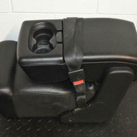 04-08 Ford F 150 Black Leather Console Jump Seat F150 Lariat 2007 4 Cup Holders  - BIGGSMOTORING.COM